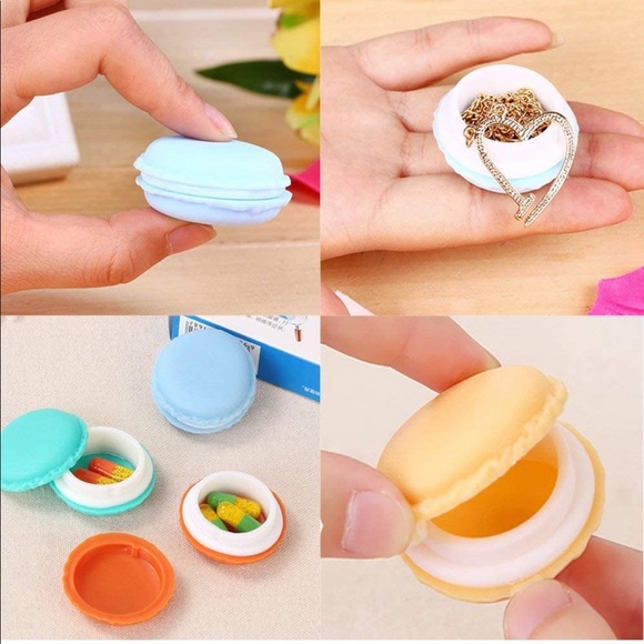 ⭐️5 macaroon cases jewelry trinket pill box - Picture 5 of 6